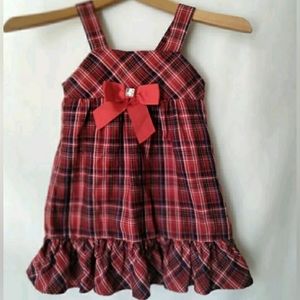 Girls Red and Black Dress 4T